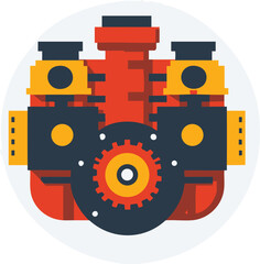 full-shot of a Pump icon The background color