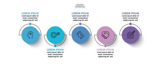 Business data visualization. timeline infographic icons designed for abstract background template