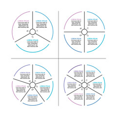 Business circle. timeline infographic icons de1signed for abstract background template