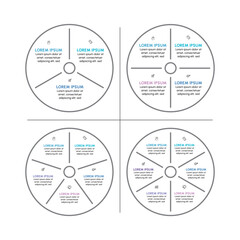 Business circle. timeline infographic icons de1signed for abstract background template