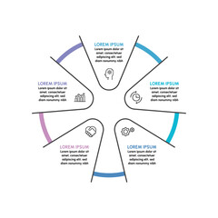 Business circle. timeline infographic icons de1signed for abstract background template