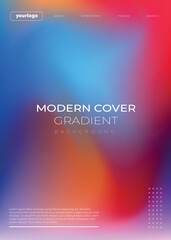 Obraz premium Vibrant gradient background colorful tones with modern minimalist layout, perfect for cover design and web presentations.