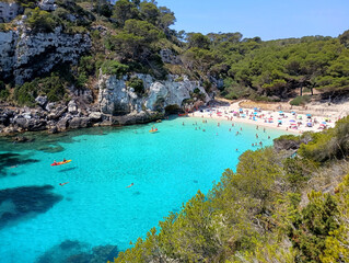Balearic Islands Beach. Mediterranean Sea