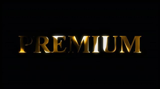 Premium Gold Text Effect Cinematic Title Animation