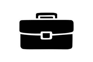 The briefcase has a rectangular shape with a handle on top and a clasp or buckle in the center, indicating its function as a professional or business item.