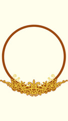 gold chain on a white background