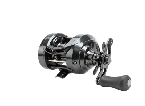 fishing reel with a sleek design isolated on transparent background