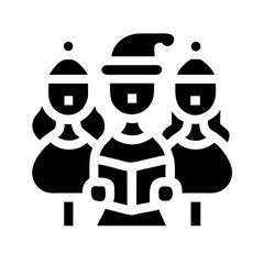 Halloween carolers icon