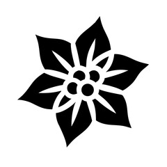 Halloween poinsettia icon