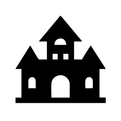 Halloween haunted house con