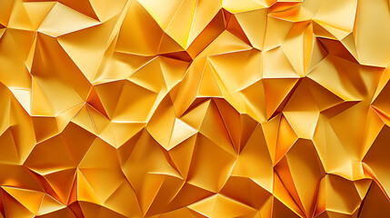 Obraz premium abstract Geometric gold origami background.