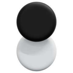 3D Contrast And Difference Icon