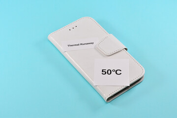 Image of a smartphone overheating