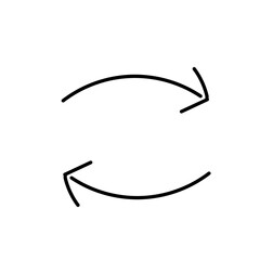 Obraz premium シンプルな左右向きの手書きの矢印