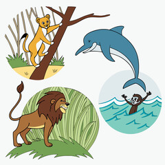 animals in the forest