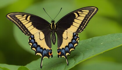 Naklejka premium closeup of a swallowtail butterfly