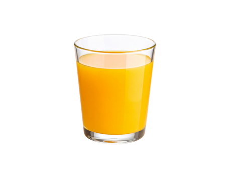 Refreshing Glass of Vibrant Orange Juice on Black Background 2.