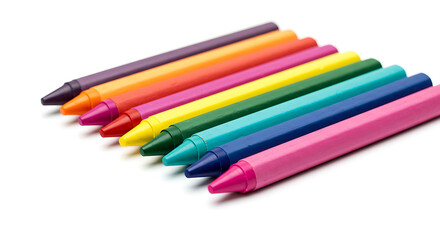 Fototapeta premium Vibrant Crayons A Colorful Collection for Artistic Expression