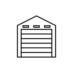 closed garage icon, garage vector icon