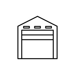 open garage icon, garage vector icon