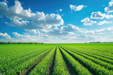 Ultra Hd Picture of Beautiful Field Springtime Sky with Clouds Horizon Landscape