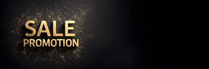 SALE PROMOTION text on a beautiful background for designers. Promotion, marketing, advertising, sales, clearance sale, price list, offer.