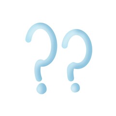blue question mark