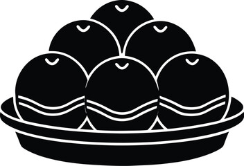  Dinner Rolls Icon Silhouette