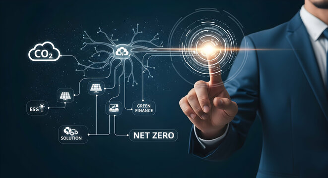 Net Zero Emissions and Sustainable Technology Solutions - Powered by Adobe