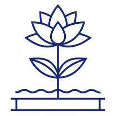 dock flower isolated