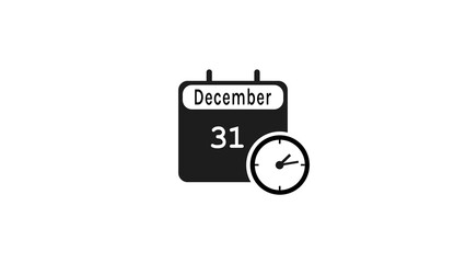 Calendar icon illustration.  Time management and scheduling calendar. 