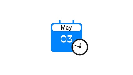 Calendar icon illustration.  Time management and scheduling calendar. 