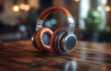 Immersive Audio Premium Leather Headphones