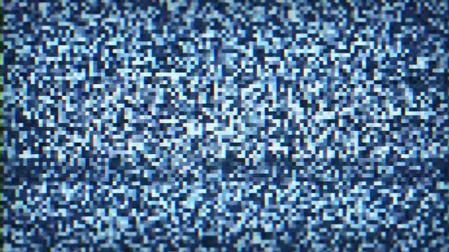テレビ、ビデオ等のノイズグリッチ。砂嵐。