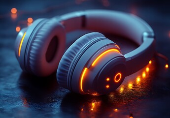 Immersive Audio Illuminated Headphones Design