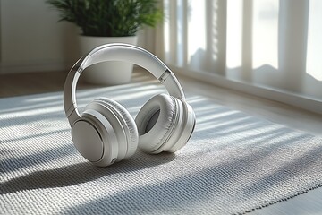 White Wireless Headphones Immersive Audio Experience