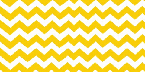 Bright Yellow and White Chevron Pattern Background