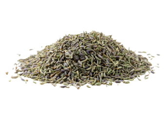 A blend of dried herbes de Provence on a transparent background. PNG format for culinary enthusiasts and cooking aficionados.