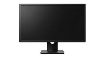 Isolated on white, this flat-screen LCD computer monitor displays modern technology, perfect for showcasing your digital content