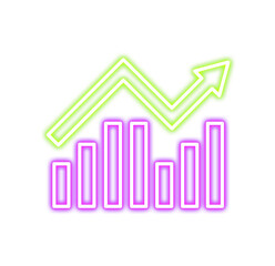 Neon Trading Stock Market Icon