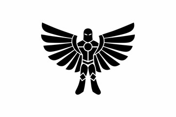 Superhero icon silhouette vector illustration