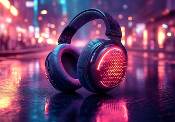 Immersive Audio Cyberpunk City Soundscapes Headphones