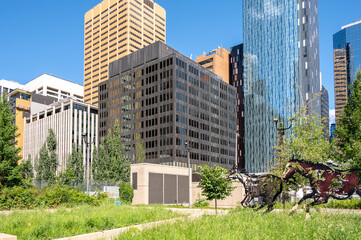 Office towers in dbeautiful owntown Calgary, Alberta.