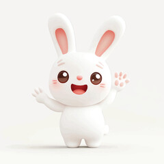 cute waving animals for kid product packaging