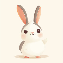 cute waving animals for kid product packaging