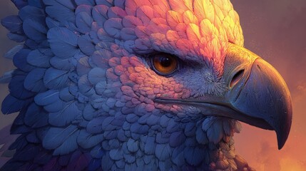 Close-up of a mythical bird