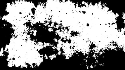 Obraz premium Grunge Texture with Torn Edges and Splattered Ink in High-Contrast Black and White