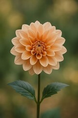 orange dahlia flower