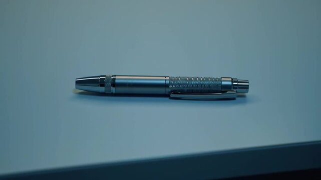 Sleek radiology penlight on a muted surface in a minimalist arrangement