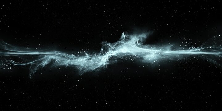 A dark and mysterious nebula stretching across the vastness of space